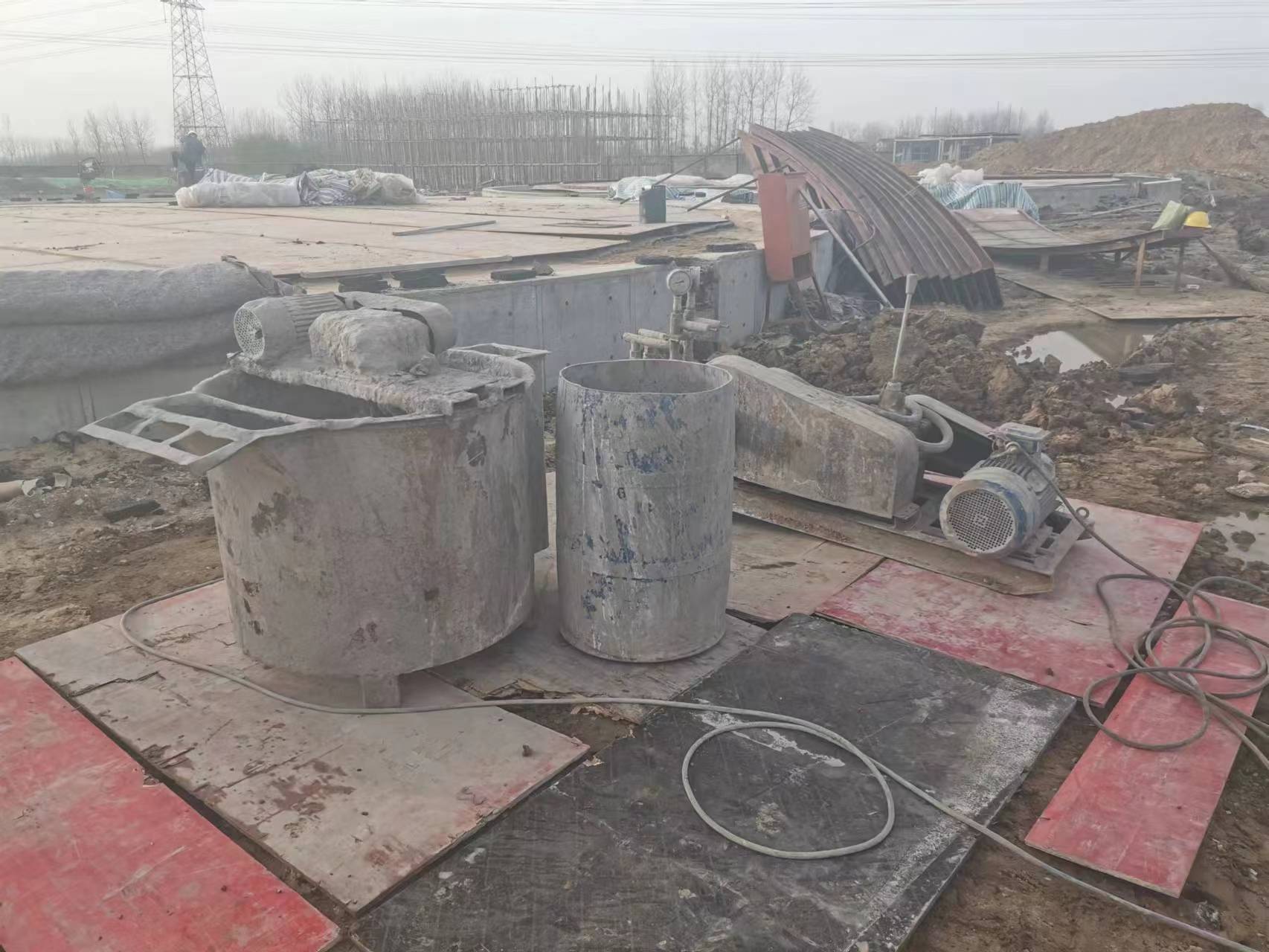 熊口管理区顶管注浆